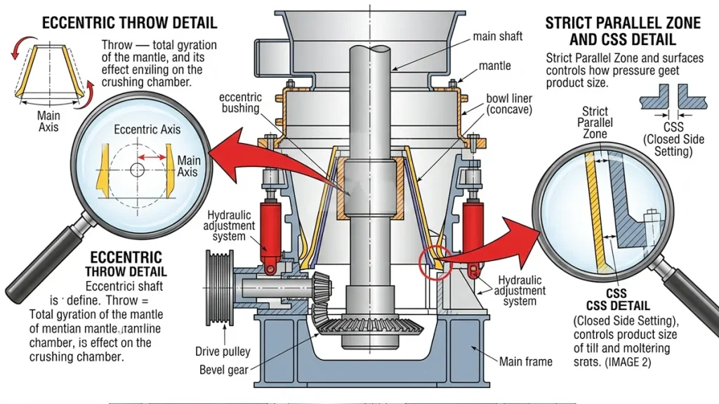 Industrial Rock Crusher Schematic Diagram